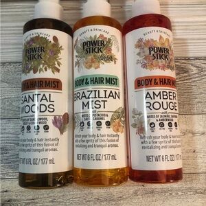 Power Stick Body & Hair Mist Amber Rouge, Brazilian, Sandal Woods (3)